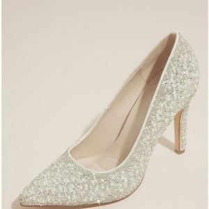 Crystal and Pearl Pointed Toe Heel